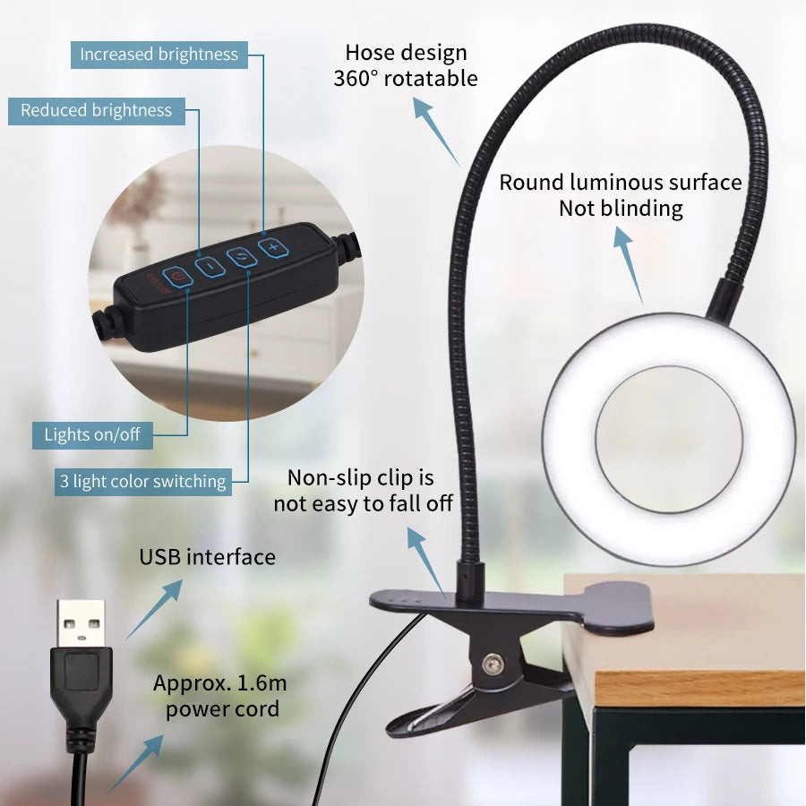 Flexible LED Desk Lamp Study Light