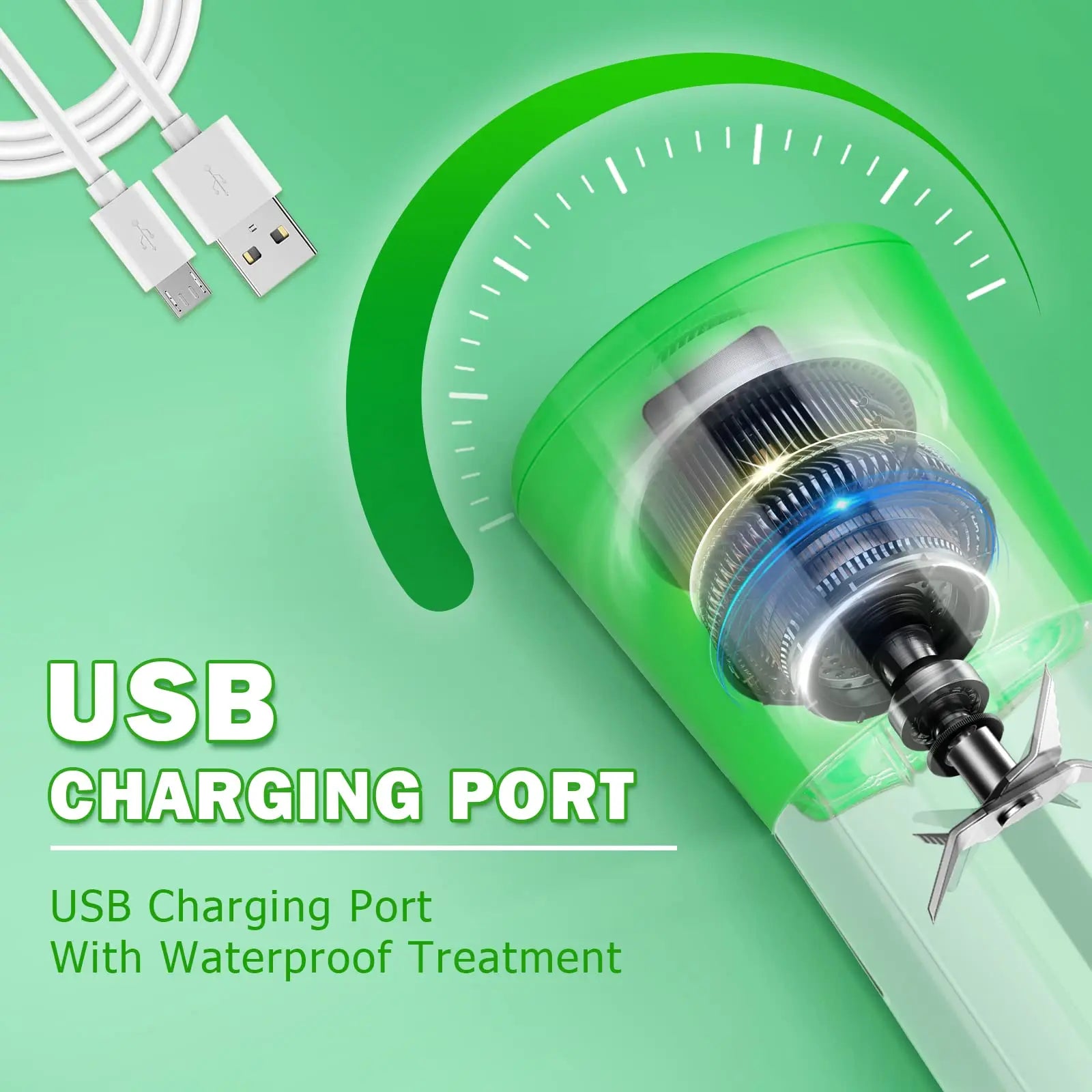 Mini Portable USB Rechargeable Blender