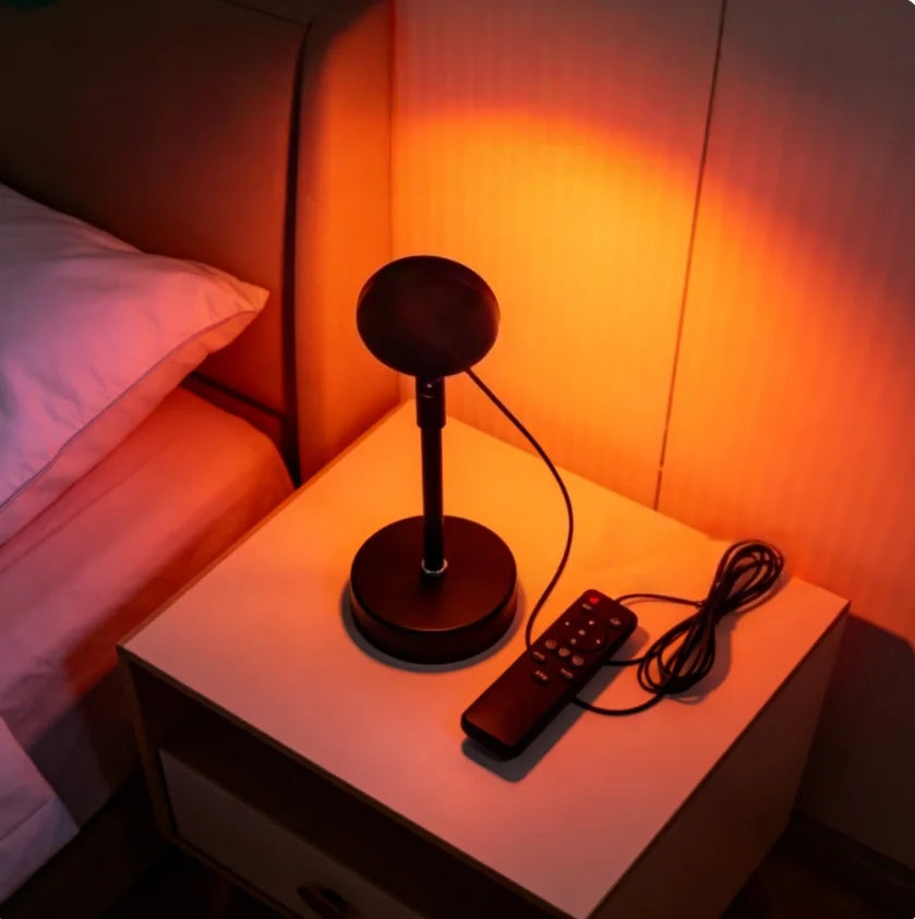 LED Sunset Lamp Colorful Room Projector