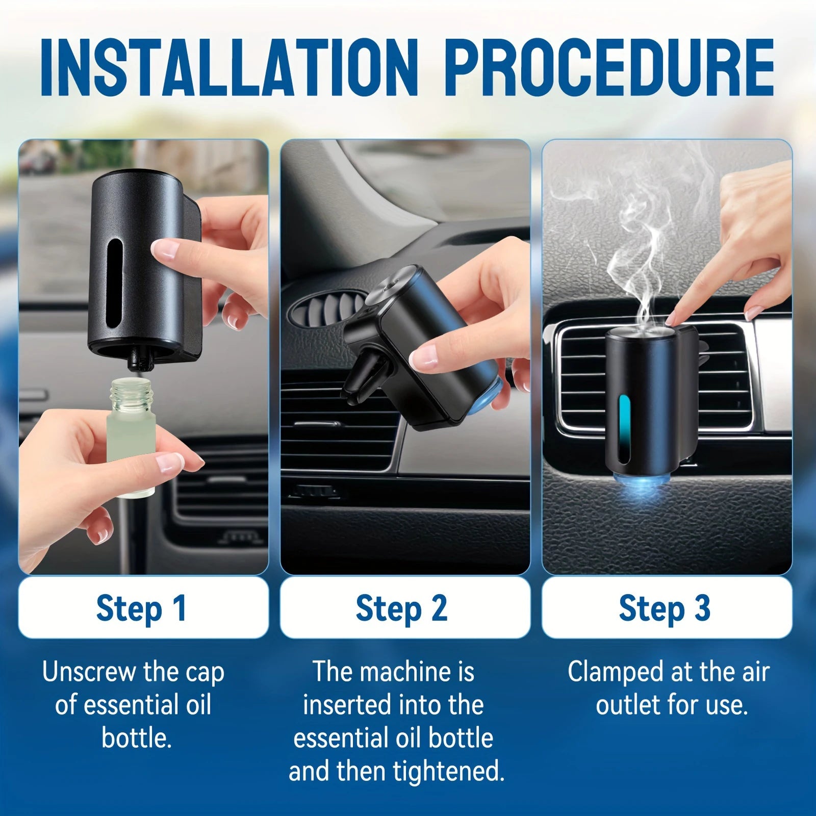 Car Vent Aroma Essential Oil Diffuser