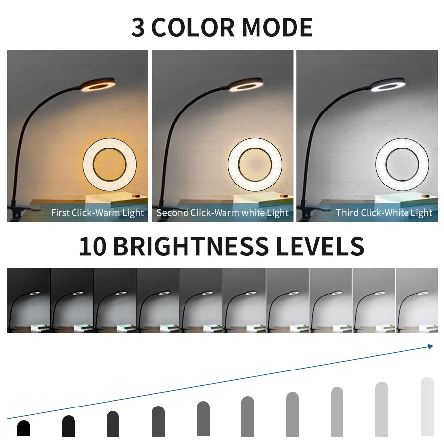 Flexible LED Desk Lamp Study Light