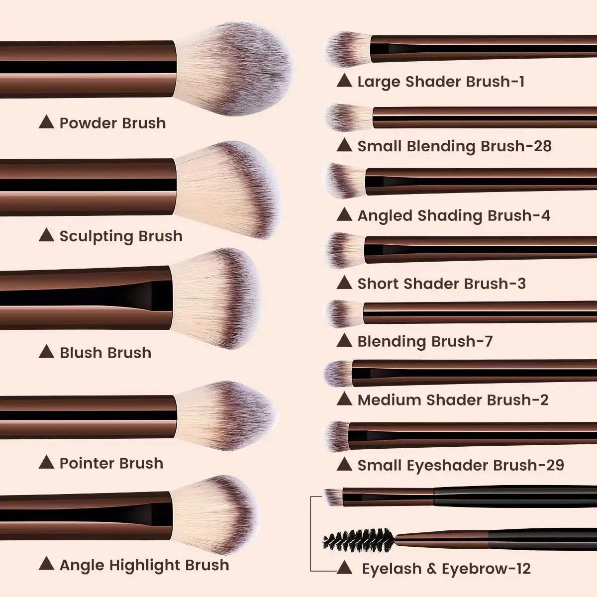 13-Piece Makeup Brush Set